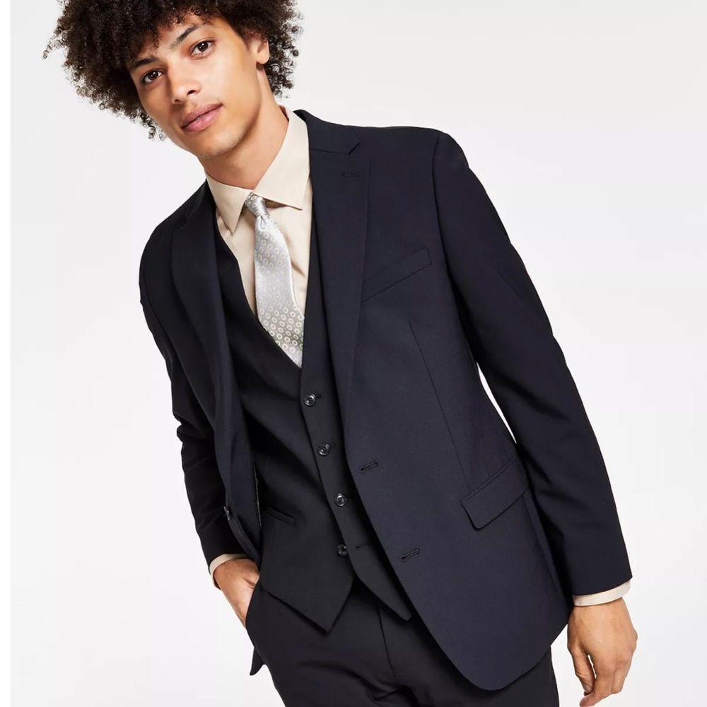 Mens Bar III Slim Fit Active Stretch Suit